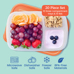 Bentgo Easyboxes 3-Compartment Food Containers 20-Piece Set