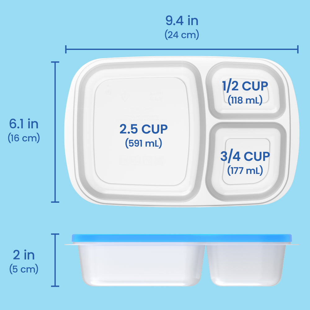 Bentgo Easyboxes 3-Compartment Food Containers 20-Piece Set