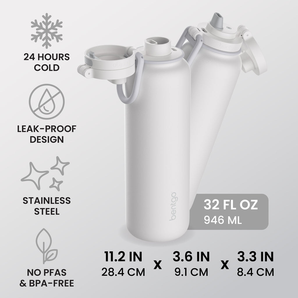 Bentgo Flip 2-in-1 Water Bottle (32 fl oz)